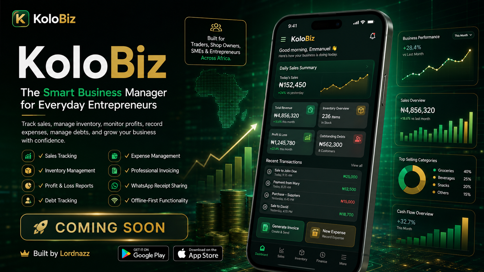 KoloBiz business management app showcase